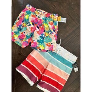 Target Brands Boys Swim Shorts with Sewn in Brief Size Medium 8 New